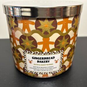 Bath & Body Works Gingerbread Bakery 3-Wick Candle - NEW